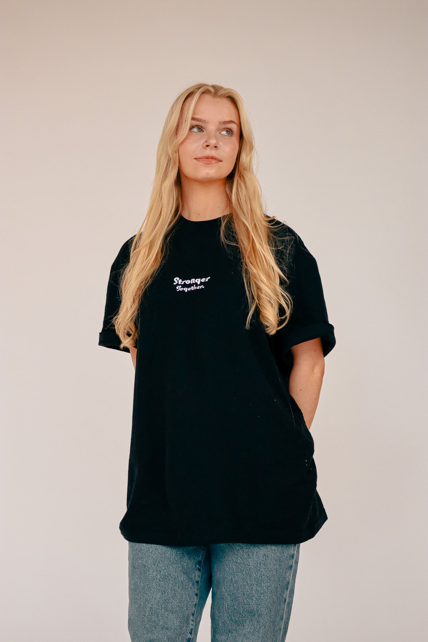 Stronger Together Essential T "Black"